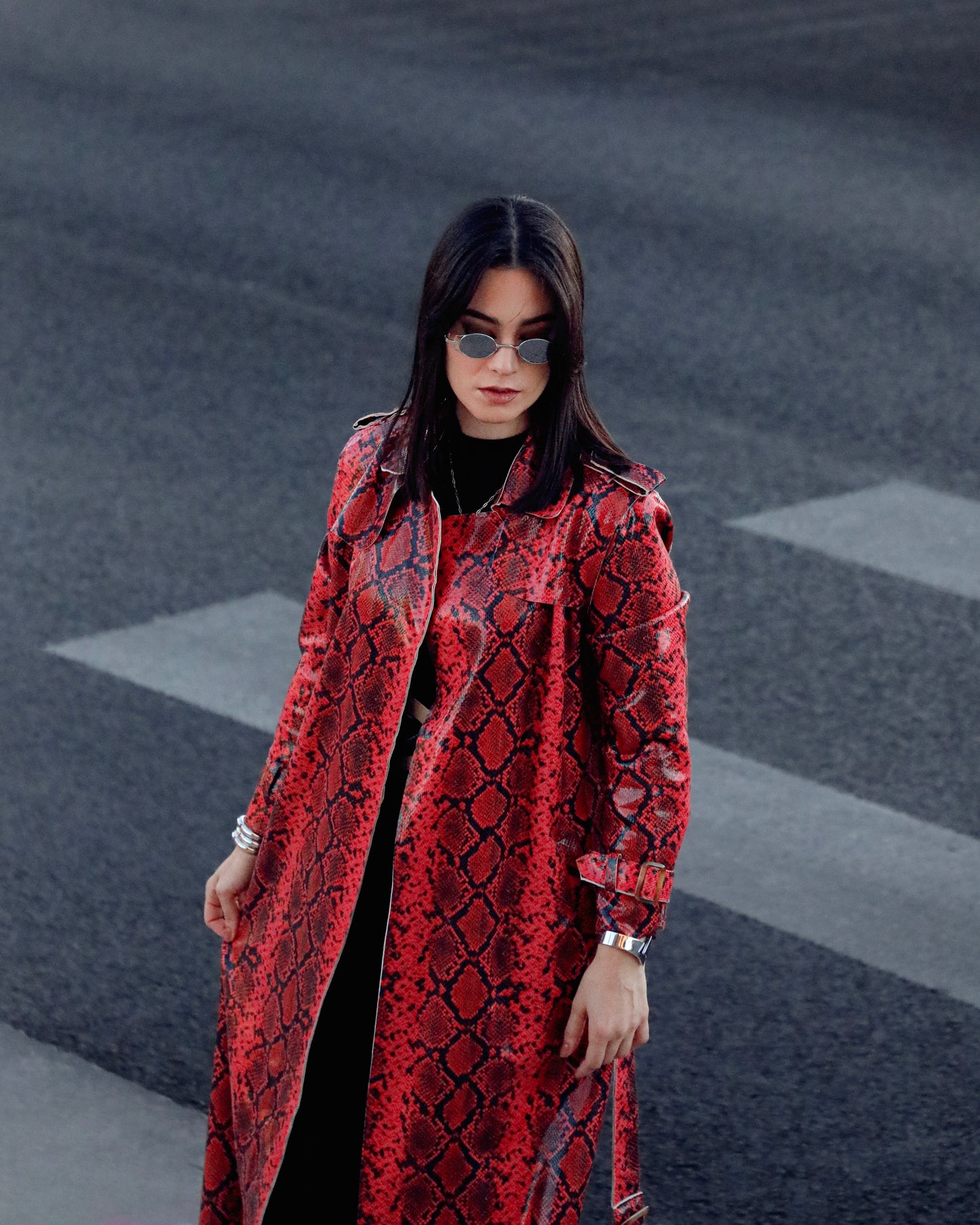 AC B Snake Print Coat