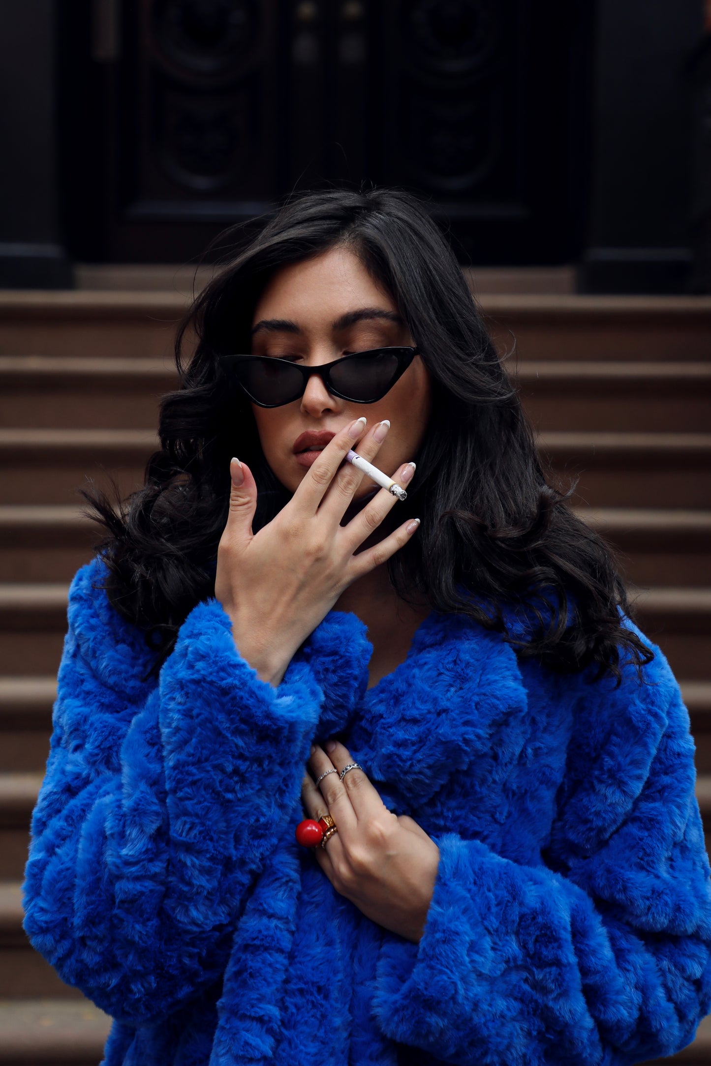 NYC- Coat electric blue