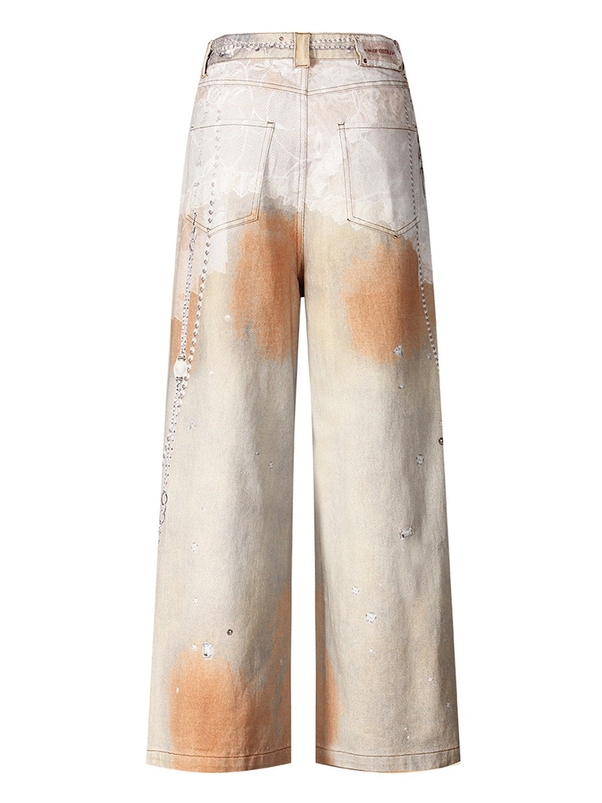 Cami Fashion Print Wide Leg Jeans