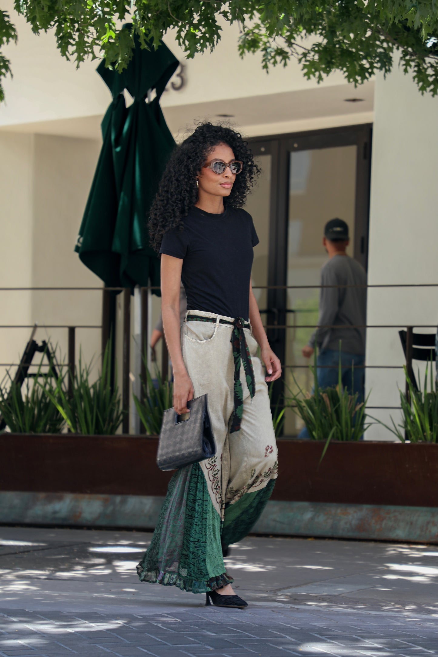 Boho Fusion Overdyed Rayon Bellbottom Pants