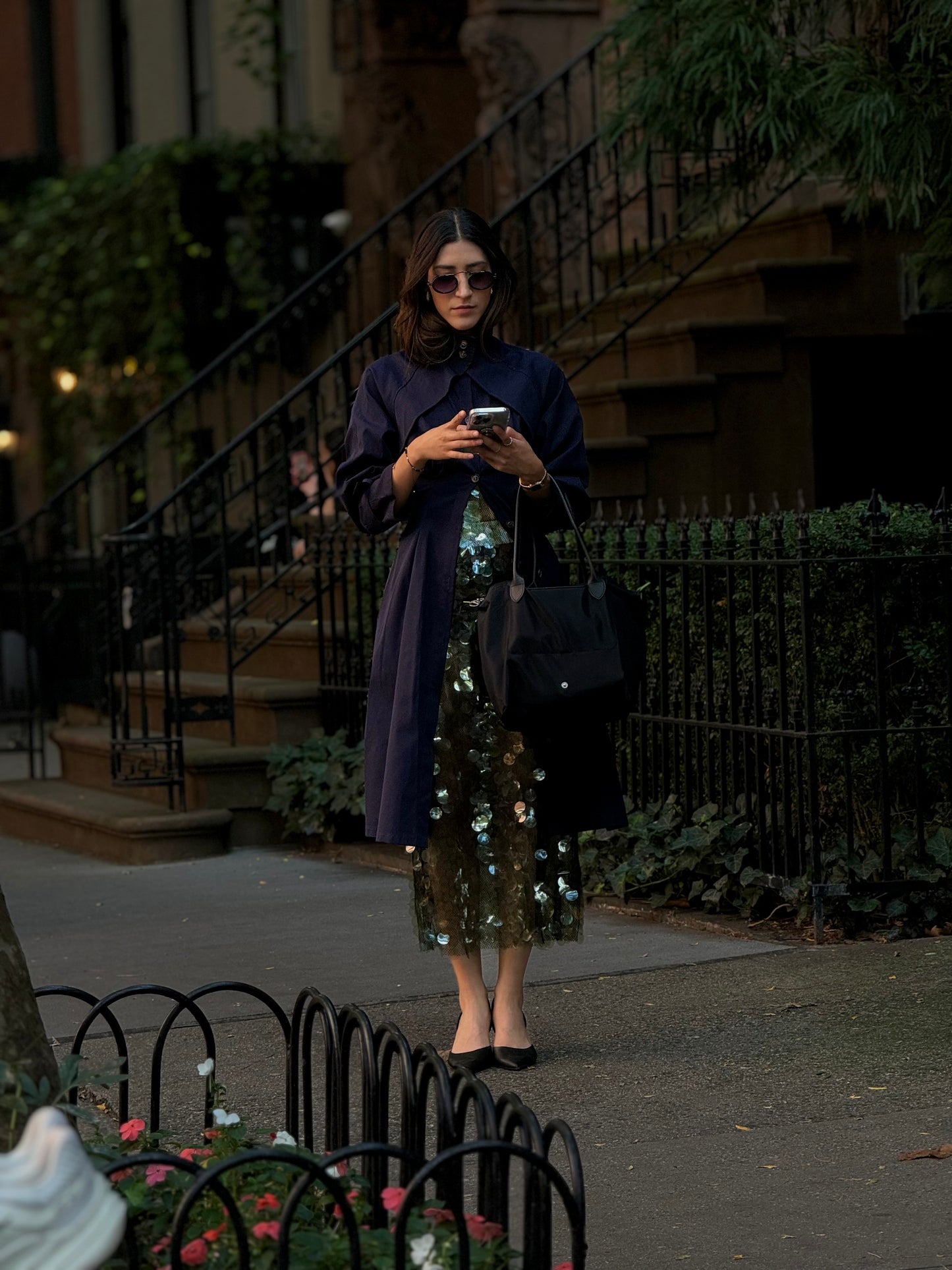 Navy Blue Coat With Timeless Style