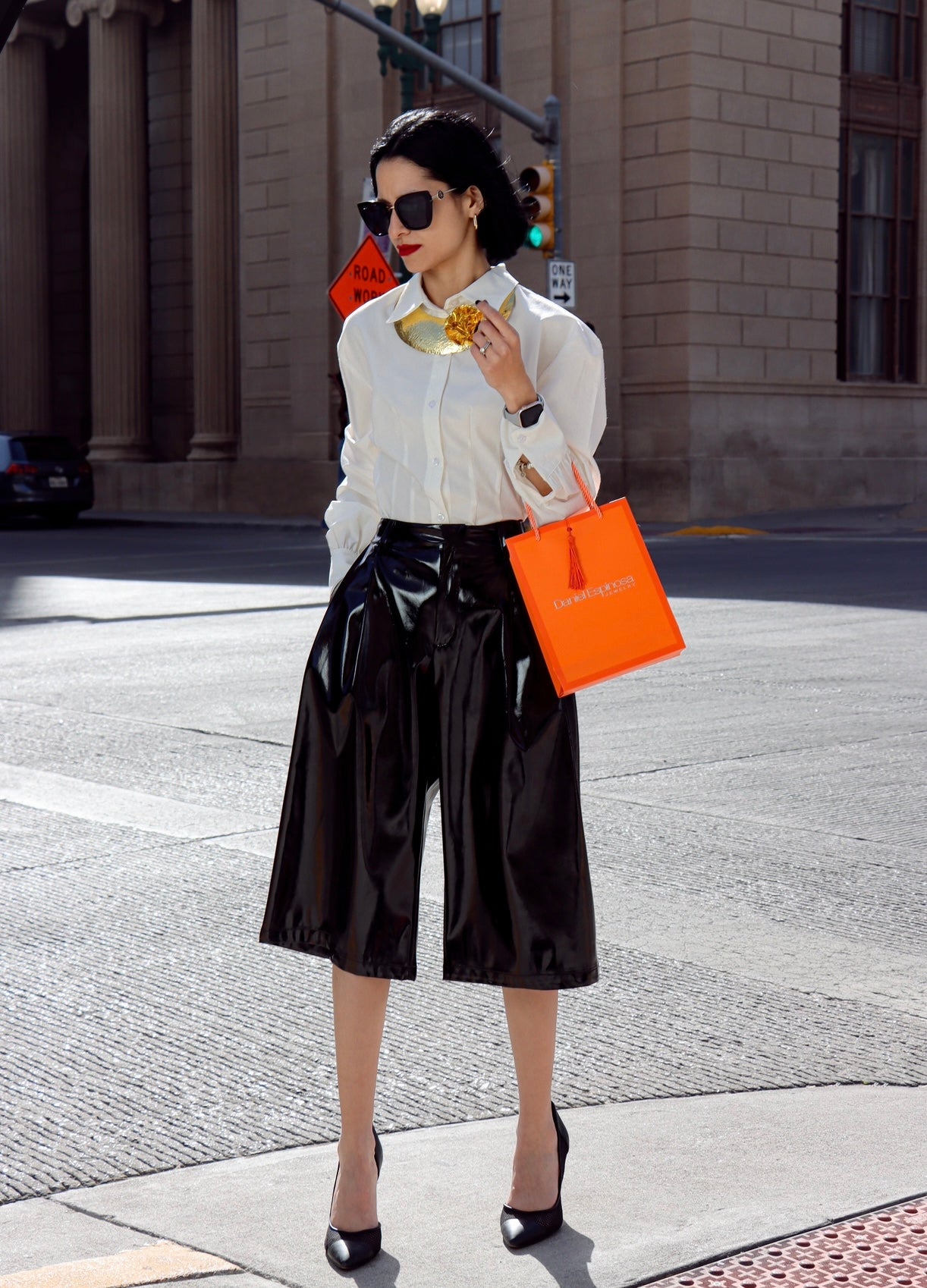 Culotte-style bermuda