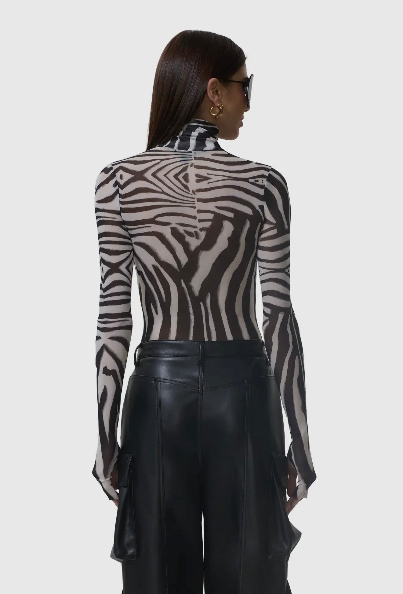 Zadie Top Zebra Blanca