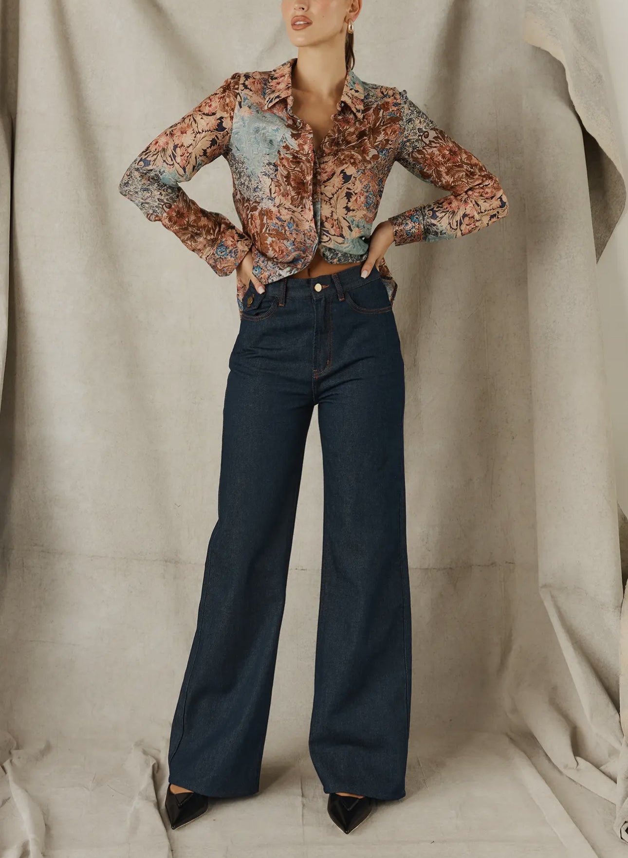 Printed Blouse - Autumn Botanica