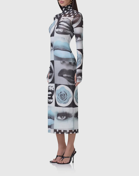 Shailene Dress - Pop Art Abstract
