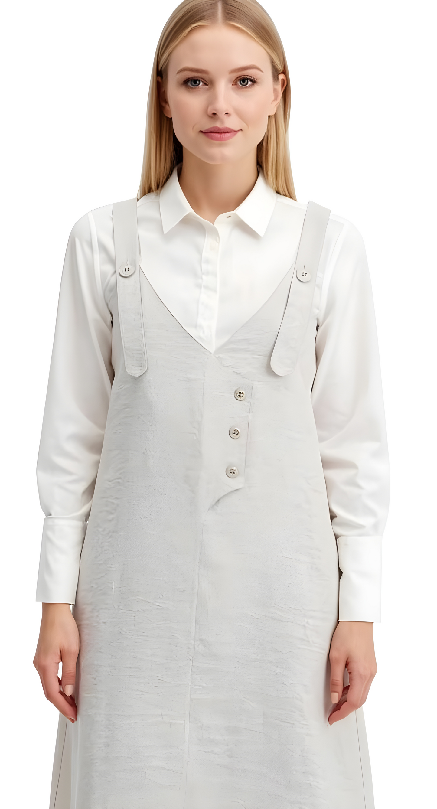 Button Detailed Linen Gilet