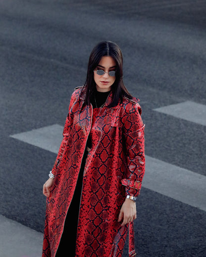 AC B Snake Print Coat
