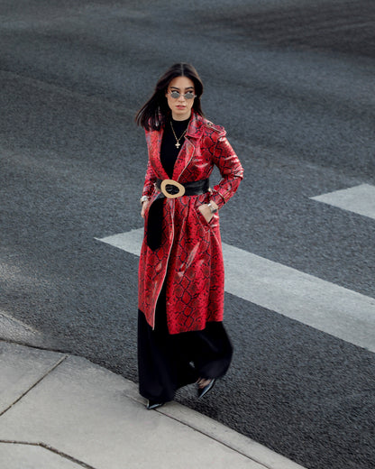 AC B Snake Print Coat