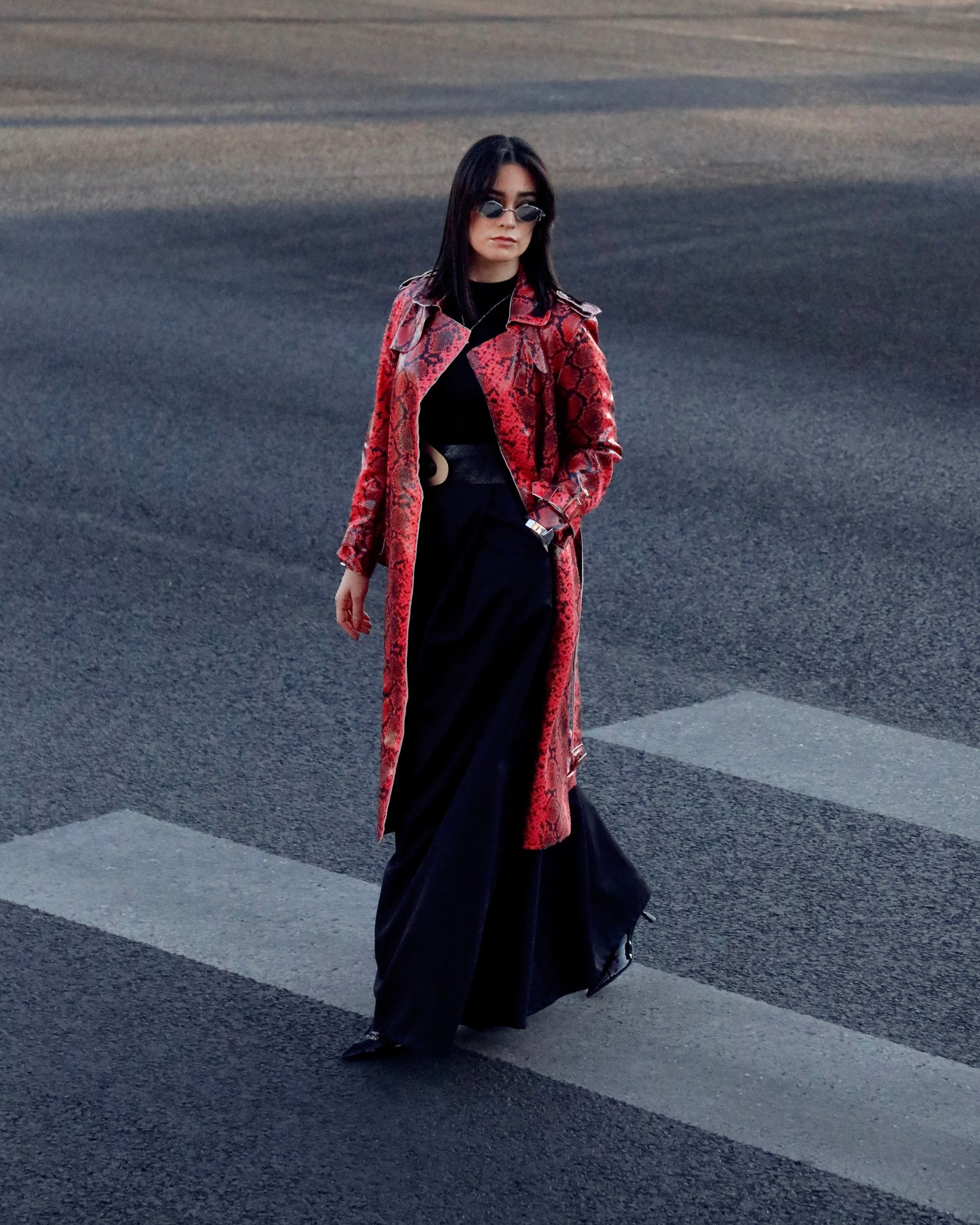 AC B Snake Print Coat