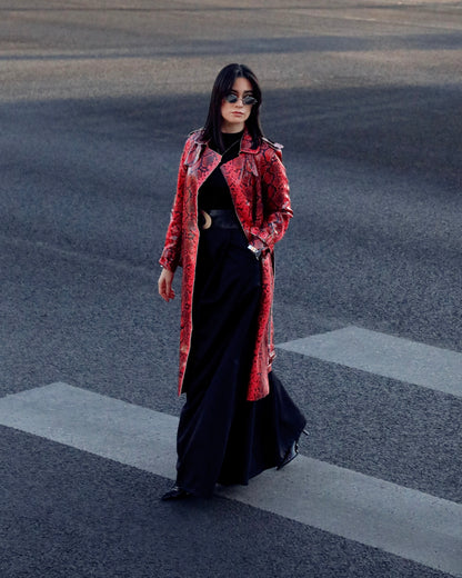 AC B Snake Print Coat