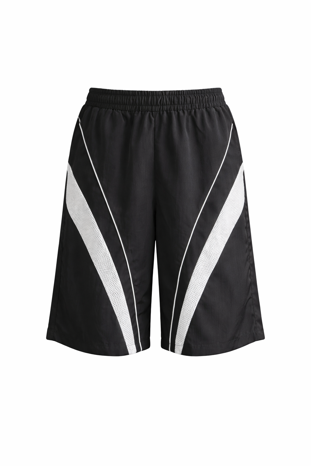 Naylon & Mesh Contrast Bermudas Pants
