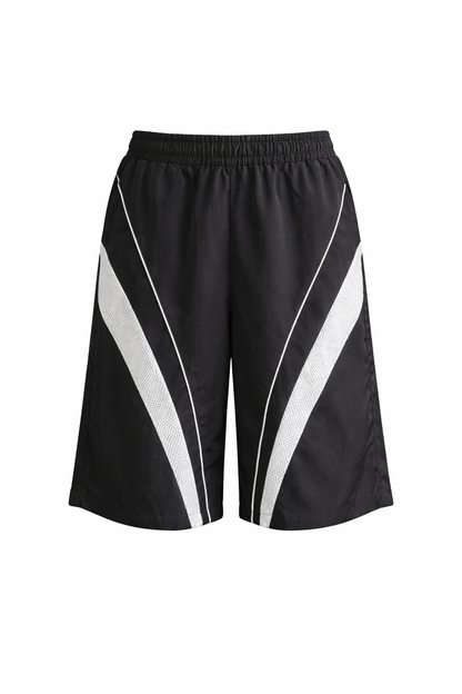 Naylon & Mesh Contrast Bermudas Pants