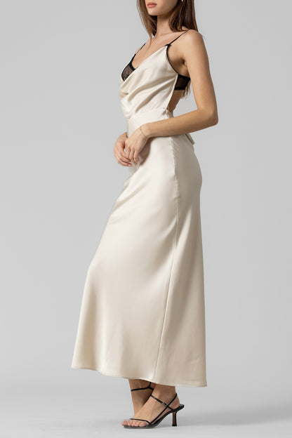 Ivory Satin Dress