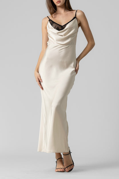 Ivory Satin Dress