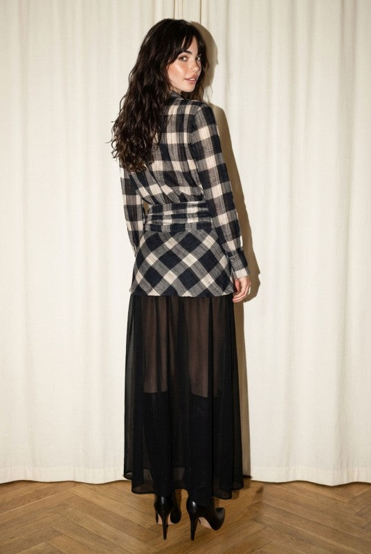 02 - After Hours Plaid Dress