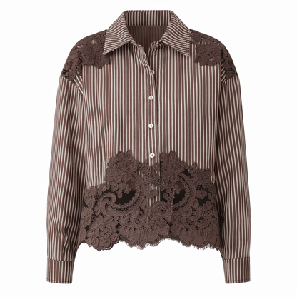 cotton shirt with lace