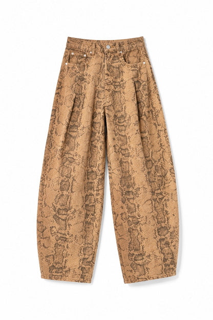 Snake Barrel Denim pants