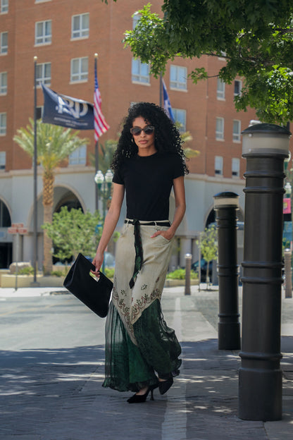 Boho Fusion Overdyed Rayon Bellbottom Pants