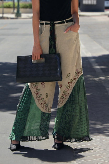 Boho Fusion Overdyed Rayon Bellbottom Pants