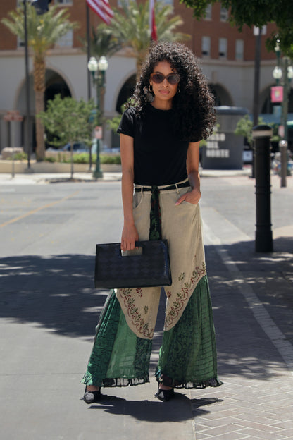 Boho Fusion Overdyed Rayon Bellbottom Pants