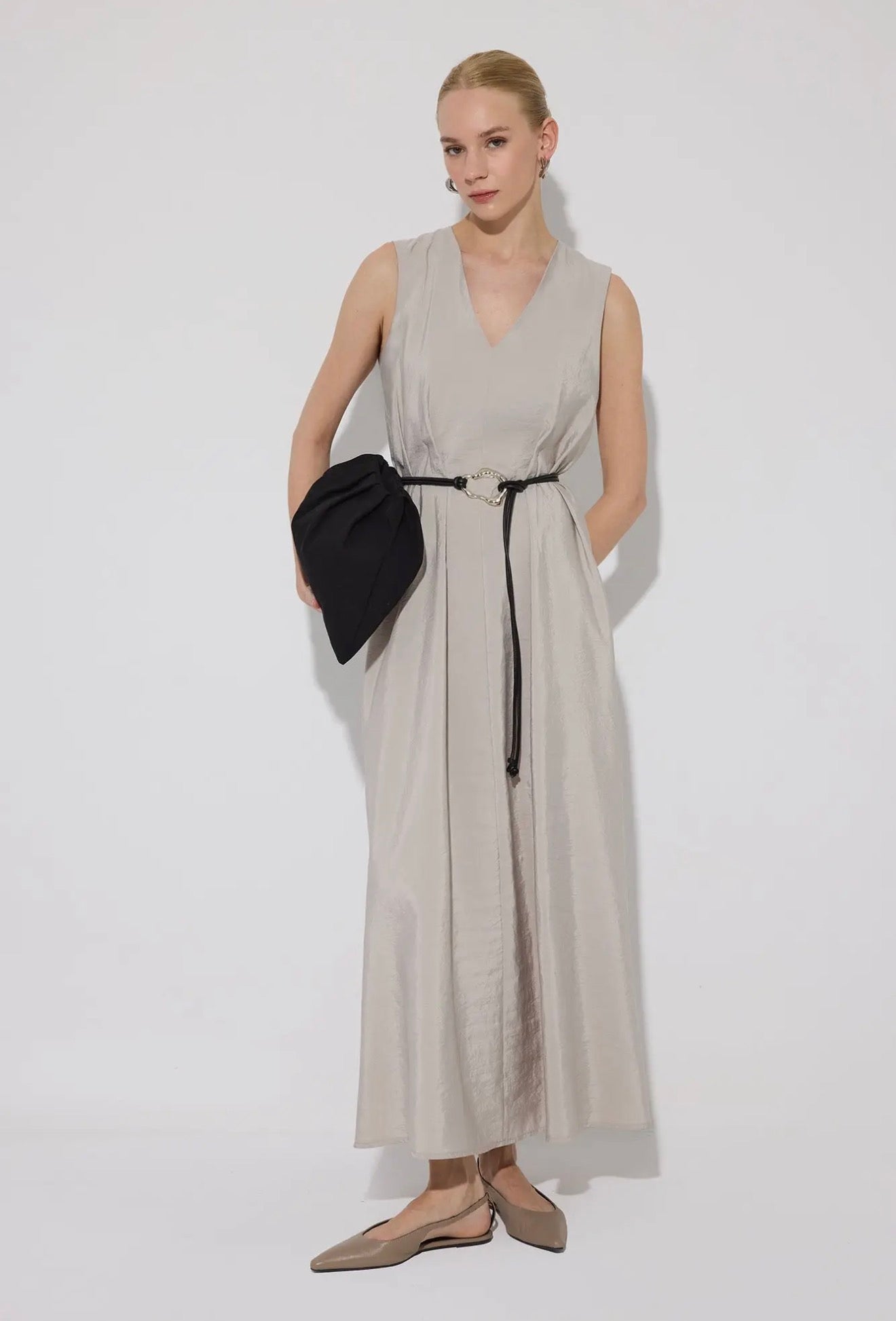 The Fluid Layered Vest Dress