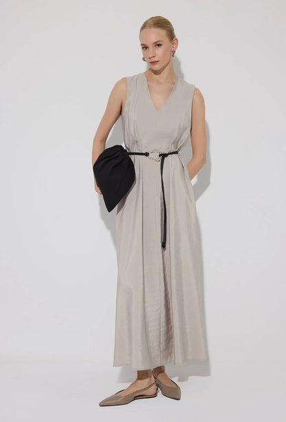 The Fluid Layered Vest Dress