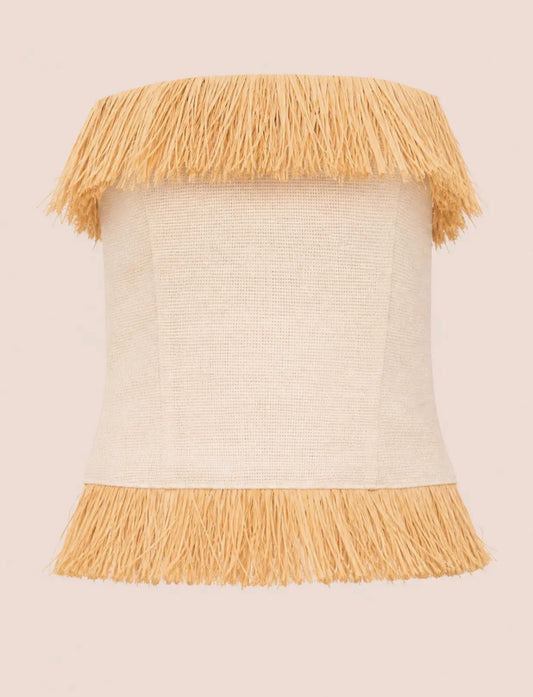 Fringe Straw Noctis Top