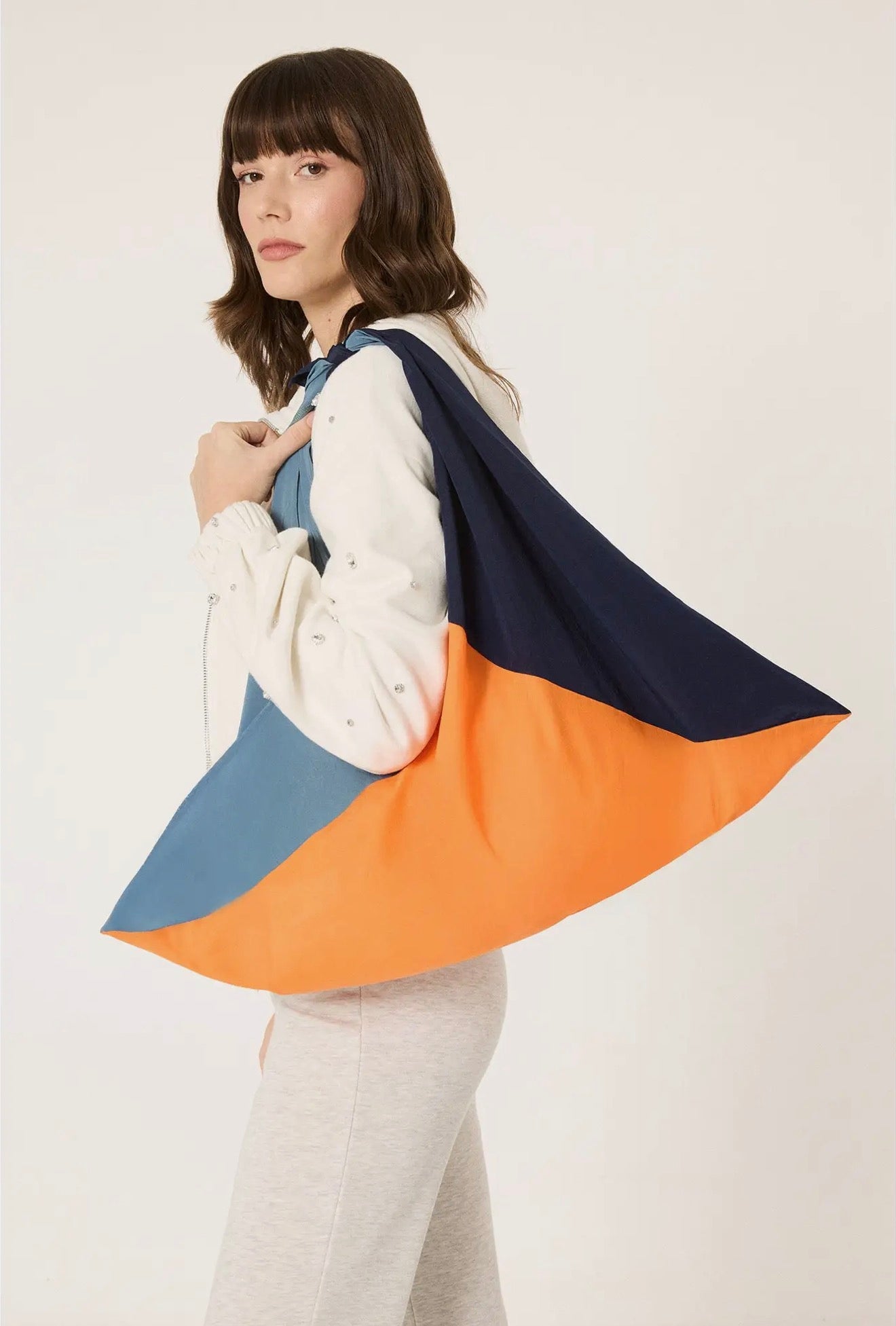 Aurora Color Block Oversized Tote