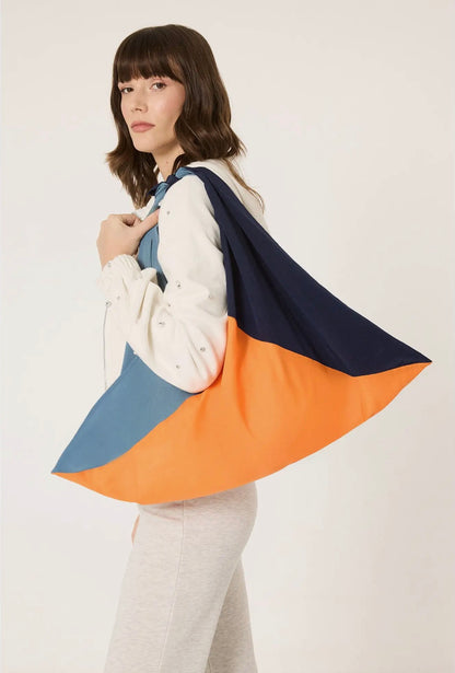Aurora Color Block Oversized Tote