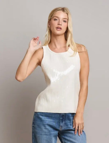 Georgina - Sequin Knit Tank