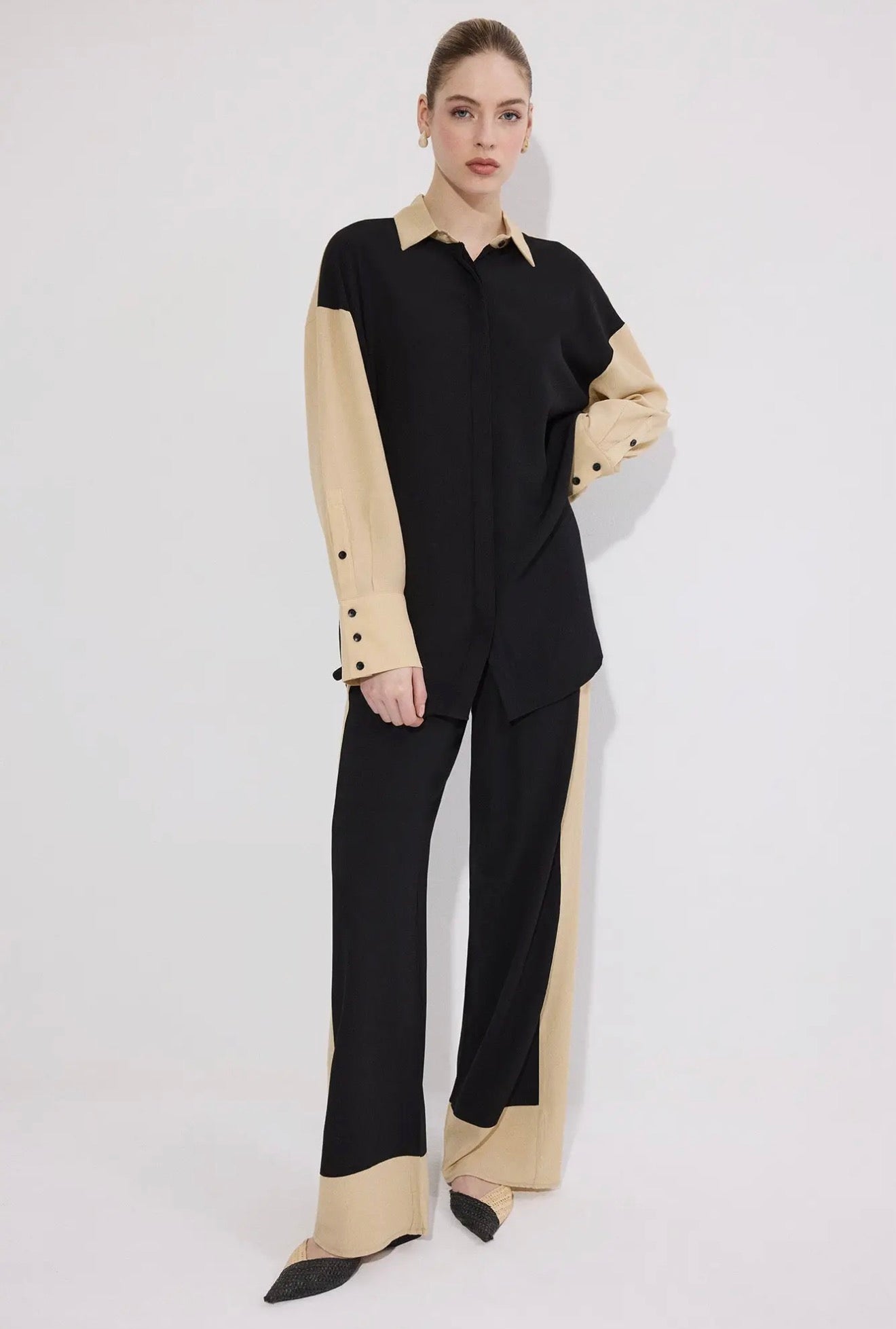 Contrast Tailoring Co-Ord Set