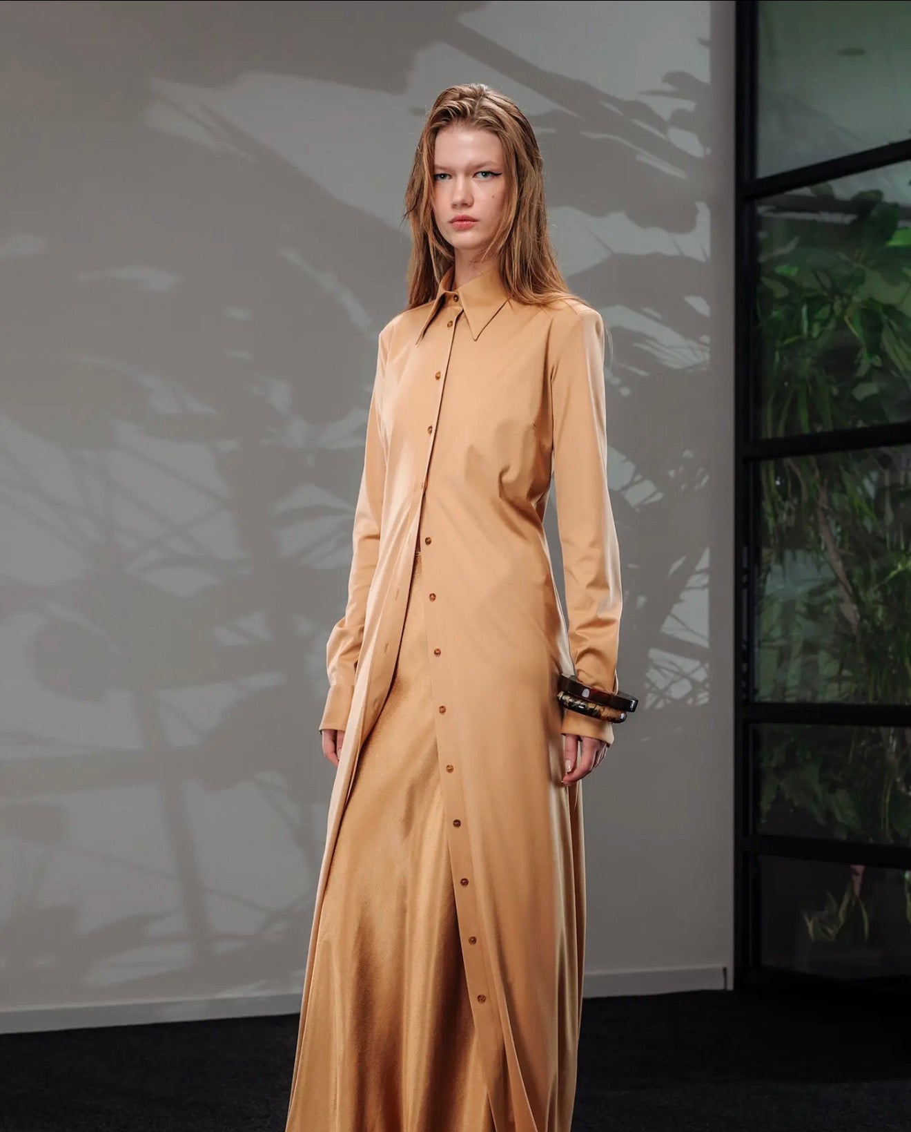 02- Auréa Jersey Shirt Maxi Dress