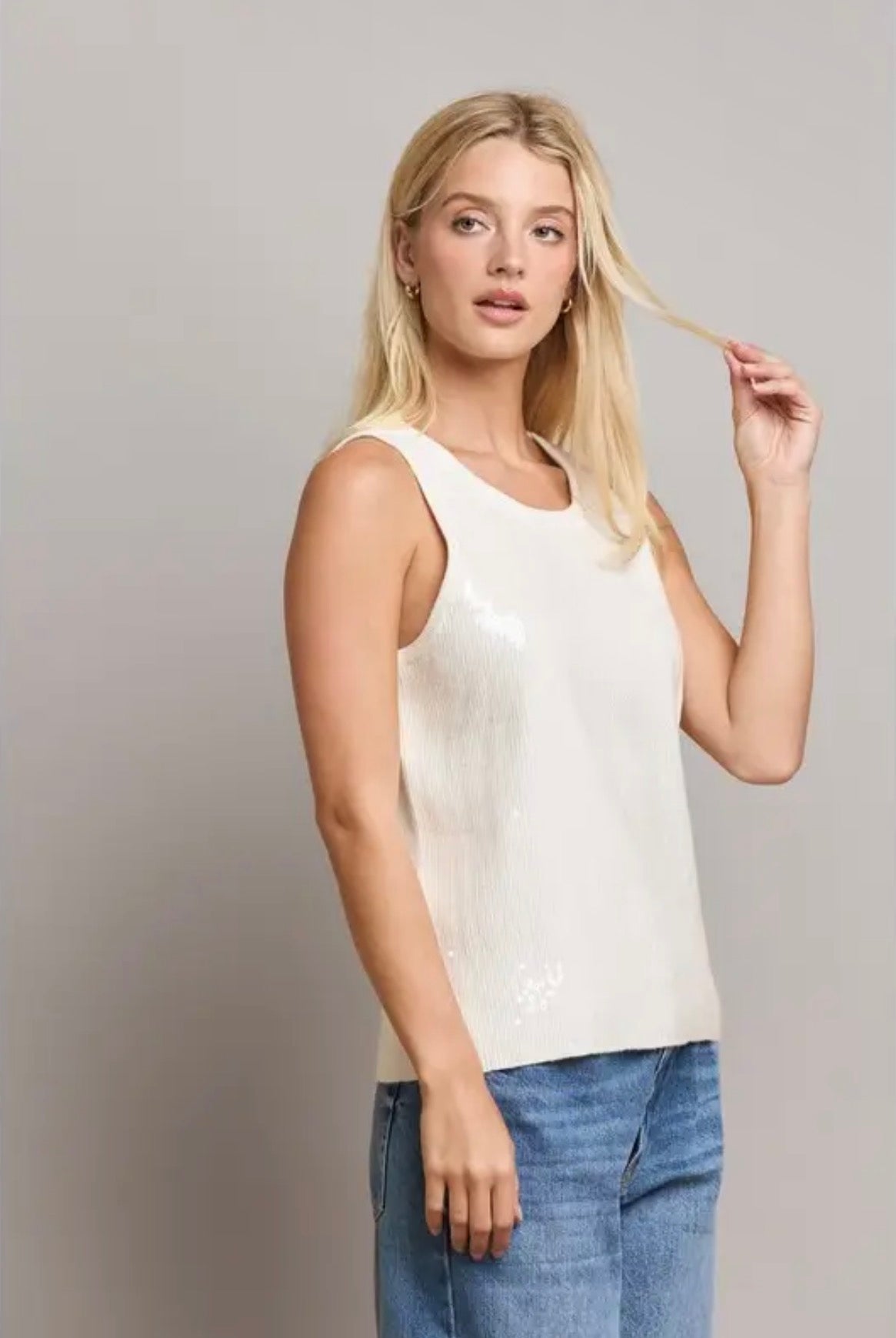 Georgina - Sequin Knit Tank