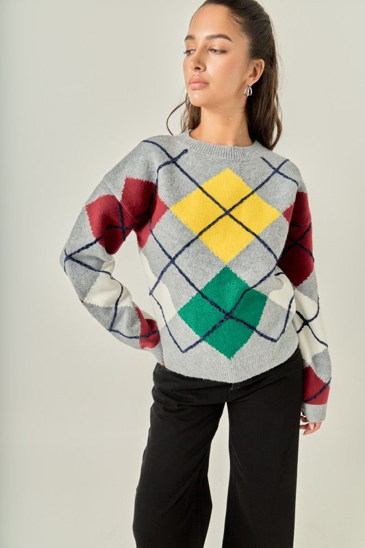 ARGYLE SWEATER
