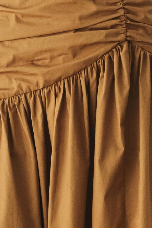 01 - Sienna Ruched Asymmetric Skirt