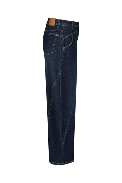 LOU DENIM HIGH WAIST BARREL PANTS