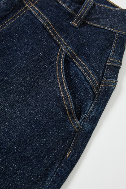 LOU DENIM HIGH WAIST BARREL PANTS