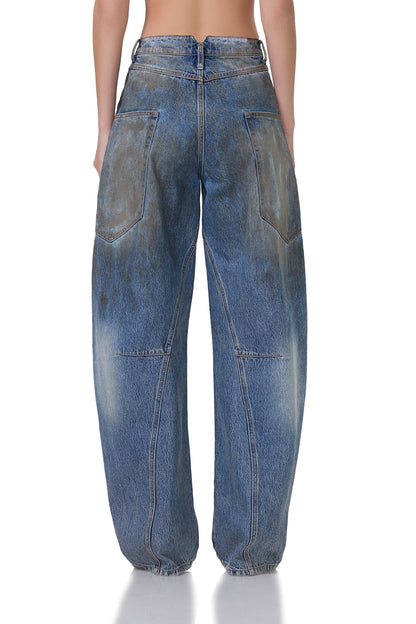 Bexley Barrel Pants - Wash Dusty Tone