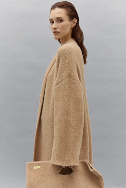 04 - Longline Fluffy Cardigan Bella