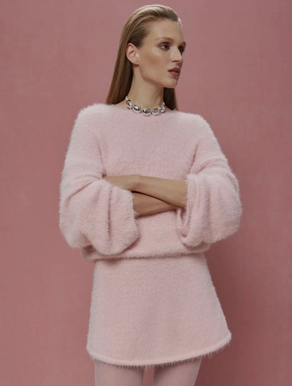 01 - Oversized Fluffy Yarn Sweater - Noel