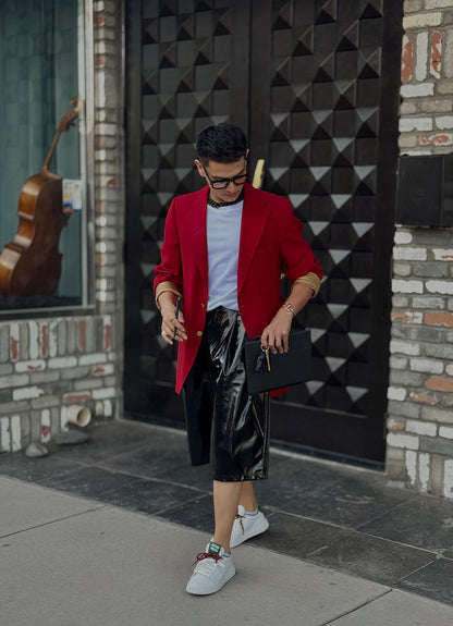Culotte-style bermuda