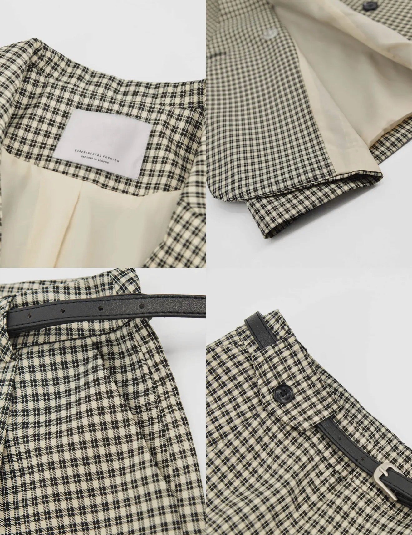 04 - Two-piece Suit With Tartan Print