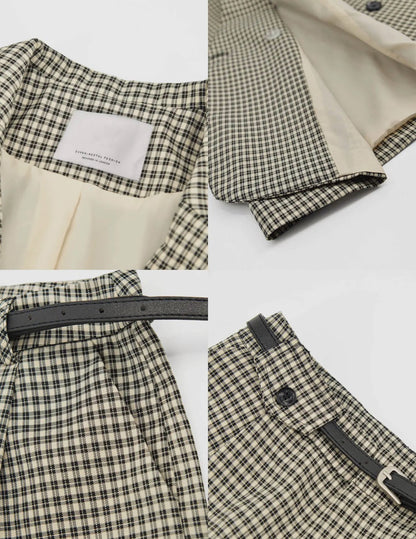 04 - Two-piece Suit With Tartan Print