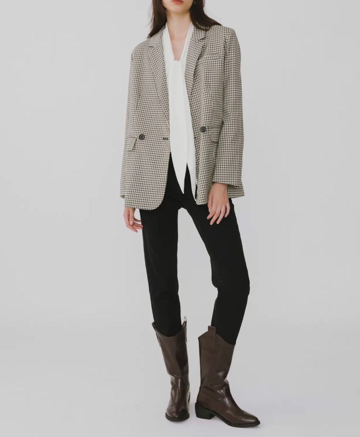 04 - Two-piece Suit With Tartan Print