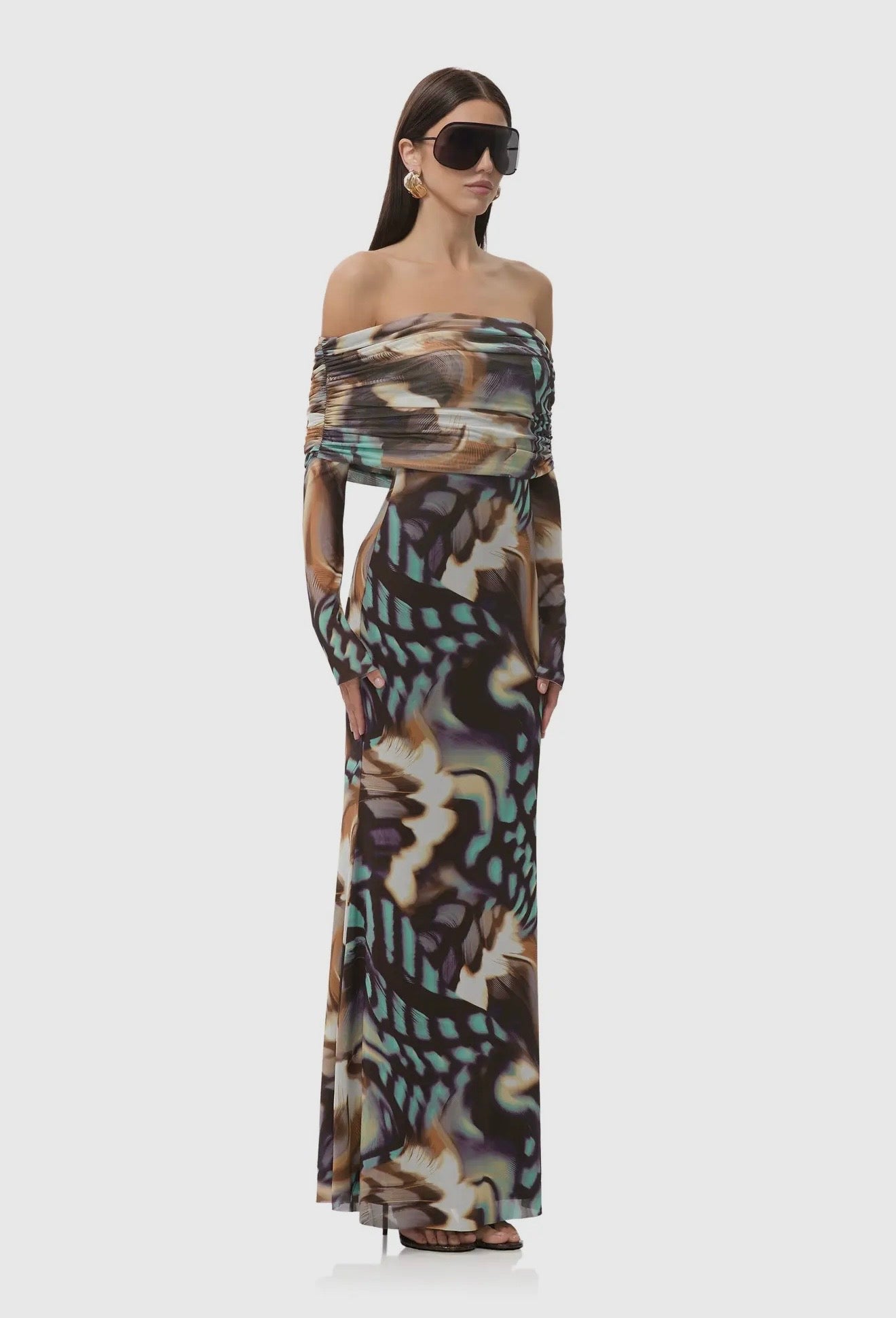 13 - Thelma Dress - Feather Whirlpool