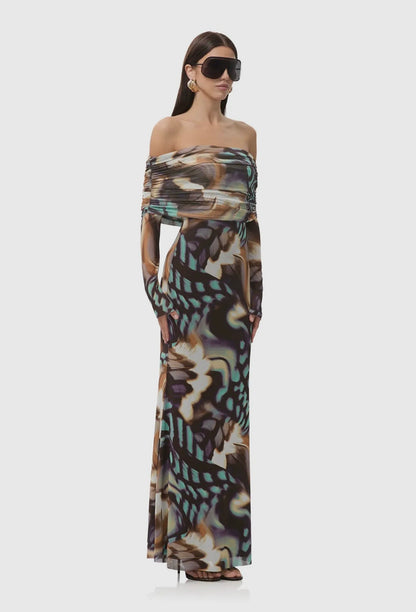 13 - Thelma Dress - Feather Whirlpool