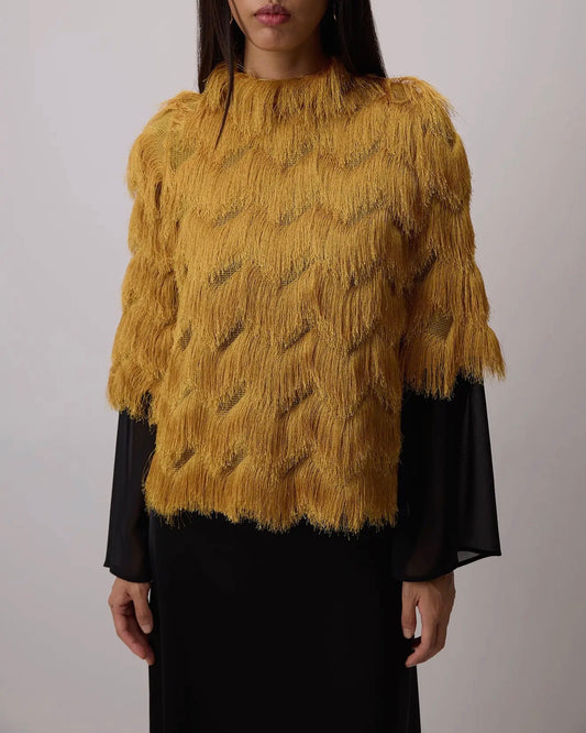 Fri̇nged Blouse