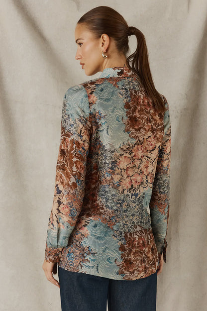 Printed Blouse - Autumn Botanica