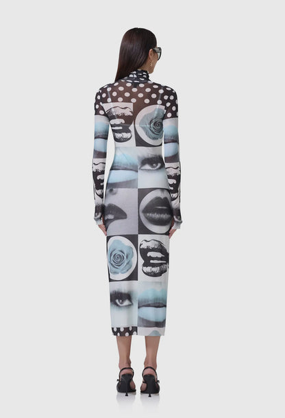 Shailene Dress - Pop Art Abstract