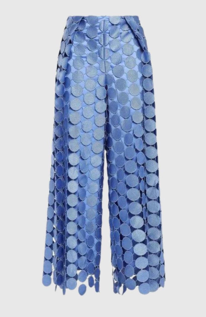 ABC Circle 3D - Tassels Hollow out Wide Leg Pants